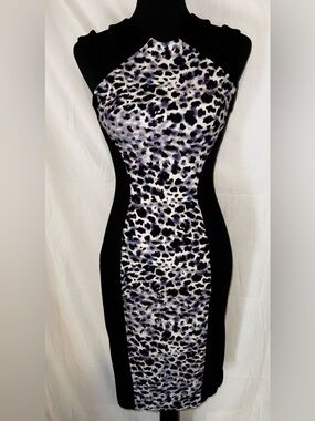 Cache Animal Print Bodycon Dress